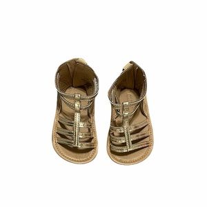 Old navy gold gladiator sandals size 12 months